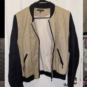 Linen bomber jacket